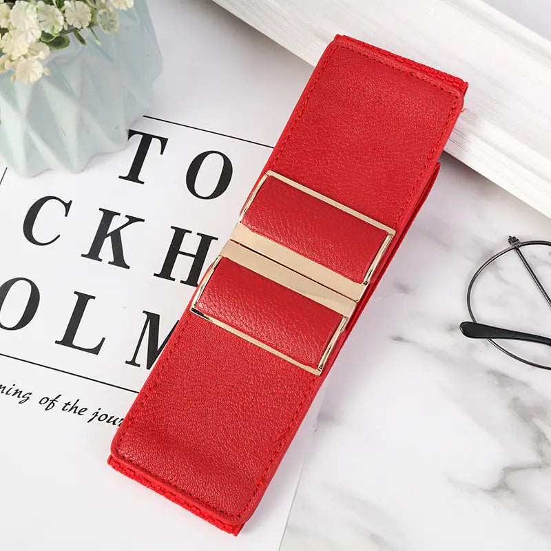 Fashion Women's Elastic Wide Waist Belt for Dresses