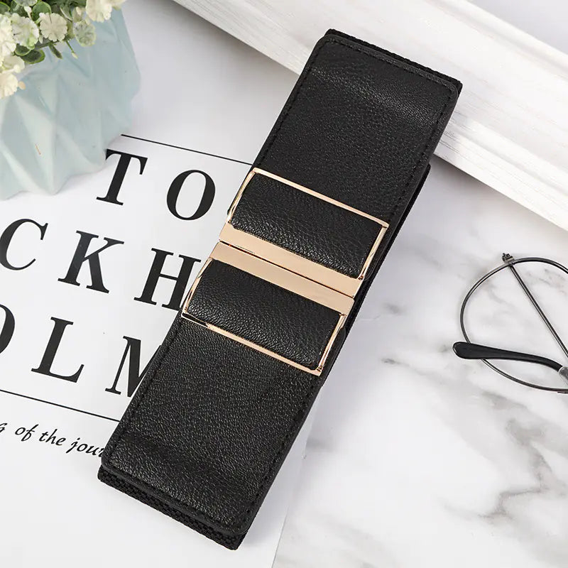 Fashion Women's Elastic Wide Waist Belt for Dresses
