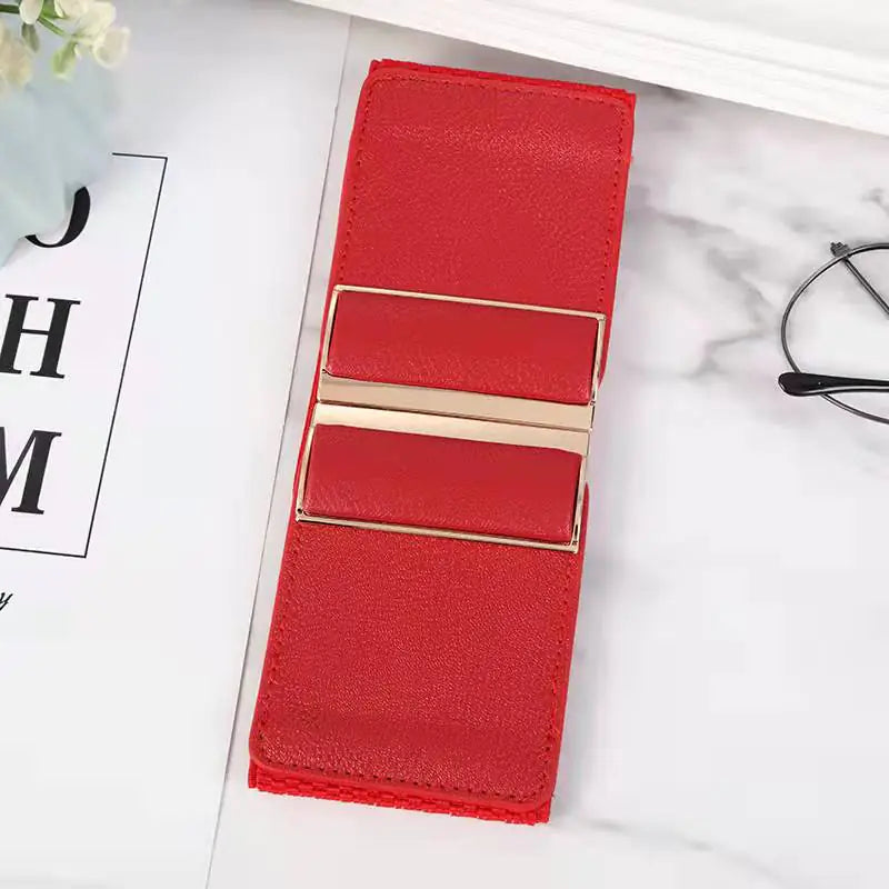 Fashion Women's Elastic Wide Waist Belt for Dresses