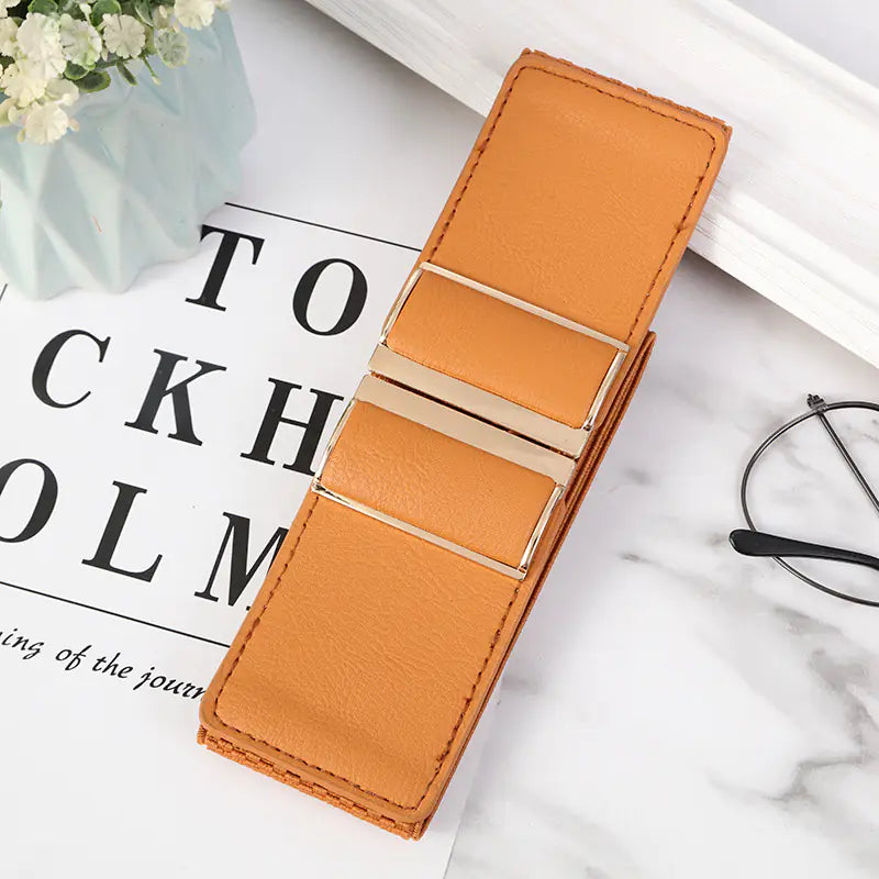 Fashion Women's Elastic Wide Waist Belt for Dresses