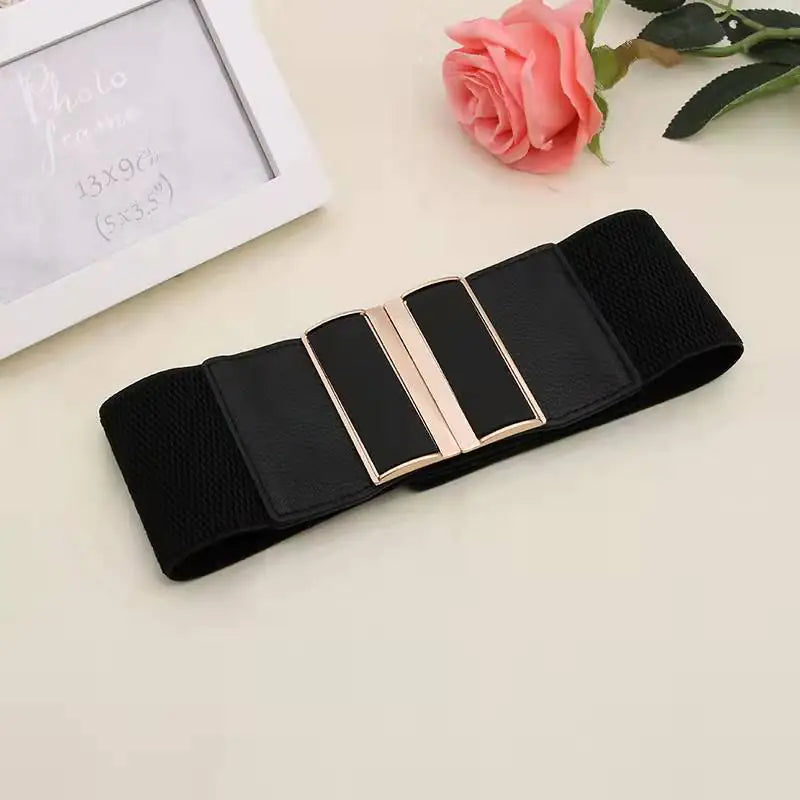 Fashion Women's Elastic Wide Waist Belt for Dresses